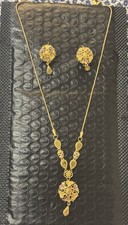 Gold plated necklace set - ct,