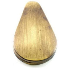 Pear Drop Shape Covered Escutcheon - Antique Brass