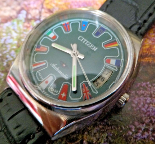 Citizen flag green dial - citizen,