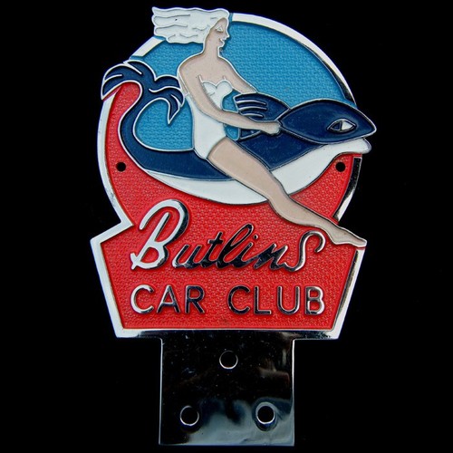 Butlins car club - car, badge