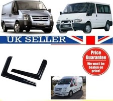 Ford Transit 2002+ MK7 & MK6 L Shape Wind Deflectors Rain Sun Smoke Guard Window