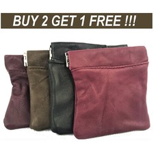 1x Leather COIN pouch strong