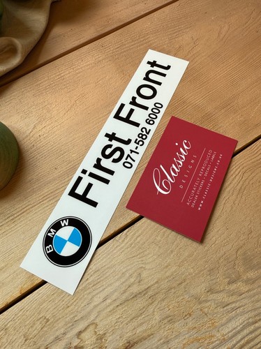 Bmw first front - first,
