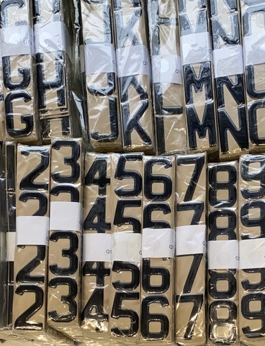 Black gel domed - domed, number