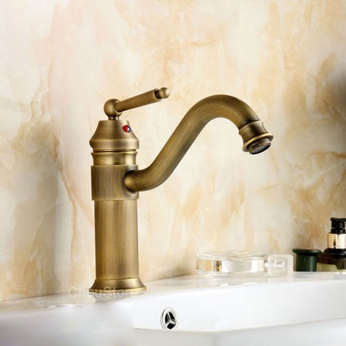 Antique brass bathroom basin - antique,