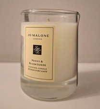 ~ NEW ~ JO MALONE PEONY & BLUSH SUEDE SCENTED TRAVEL CANDLE 65g