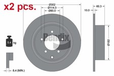 X2 PCS REAR BRAKE DISC ROTOS