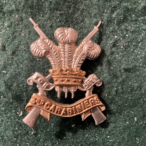 3rd carabiniers cap badge - ,
