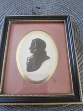 vintage silhouette portrait