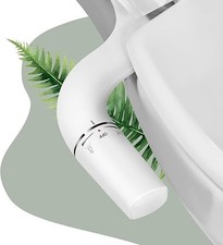 SAMODRA Classic 7.0 Ultra-Slim Bidet Attachment Dual Nozzle Toilet Seat - NEW