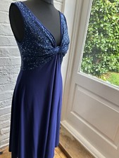Vintage 90s Blue Sequin Prom