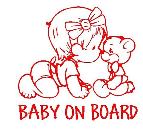 Funny car sticker baby - funny,
