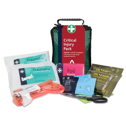 First aid kit critical - first,