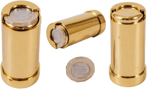 Gold coin holder one pound - holder,