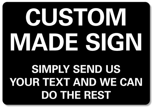 Metal sign custom made - metal,