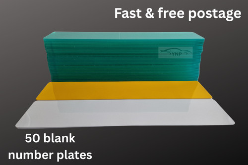 50x blank acrylic number - blank,