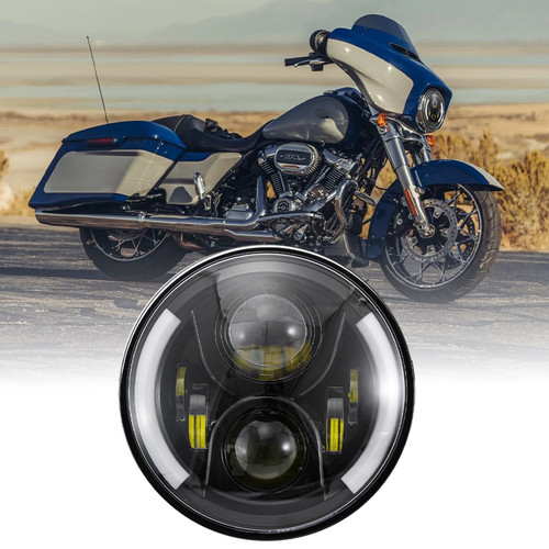Inch led headlight drl turn - 7",