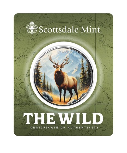 The wild elk - wild, colorized