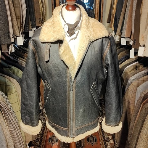 Vintage sheepskin leather - sheepskin,