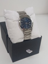 Mens Accurist Wristwatch. Blue Dial. Fully Working. Boxed.