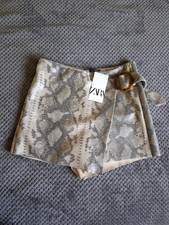 ZARA faux Leather Skort Size M
