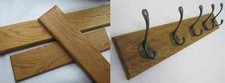 Solid oak coat rail - rail, rack