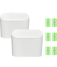 Pk of 2 Mini Bins with bags for Desk, Campervan,Van/Car,motorhome,boat