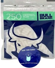 2 Packs Of 250 bull brand menthol filter tips