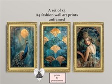 Art Deco Style, Peacock, Wall