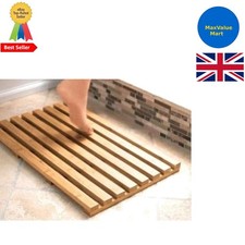 Wooden Bath Mat Acacia Wood Non Slip Bathroom Shower Spa Sauna Mat NEW