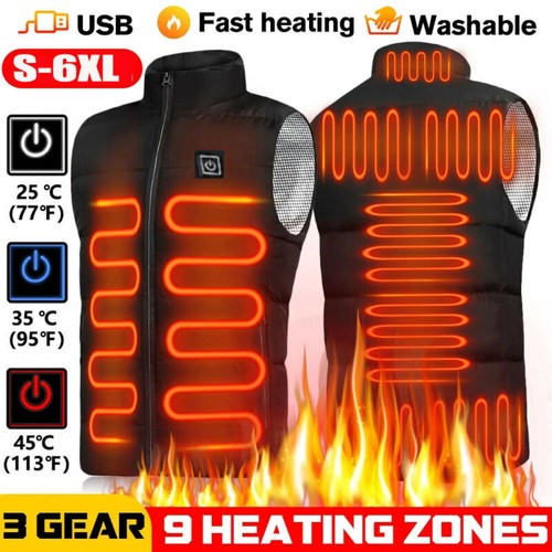 Men usb electric heated vest - usb,