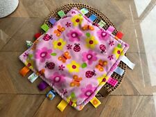 TAGGIES BRIGHT STARTS PINK flower floral BABY SOFT COMFORTER BLANKIE BLANKET toy