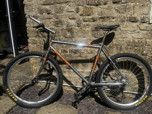 Orange mountain bike - orange,