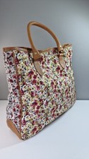 PAUL SMITH Liberty Print  Canvas Leather Shopper Tote Handbag VGC Designer 