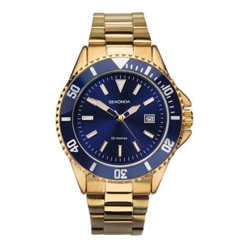 Sekonda watch 1516 mens gold - sekonda,