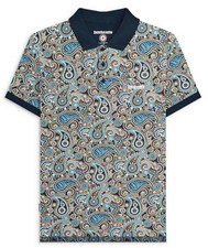 Lambretta Mens Paisley Polo