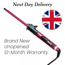 Pink 9mm Curling Wand Ceramic Tourmaline Barrel, 80-210°C 30 Seconds Warm Up