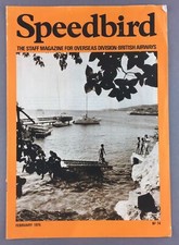 BRITISH AIRWAYS SPEEDBIRD STAFF MAGAZINE FEBRUARY 1975 BA IMPERIAL AIRWAYS INFO