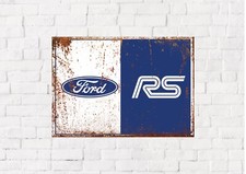 Ford RS rustic look sign