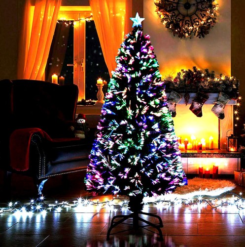 Fiber optic christmas tree - christmas,