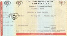 Ticket - England v West Indies