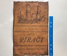 Pirate Ship Wanted Poster