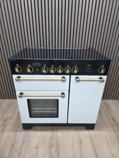 ⚡️ALL ELECTRIC ⚡️CERAMIC RANGEMASTER KITCHENER 90CM IN IVORY AND BRASS 