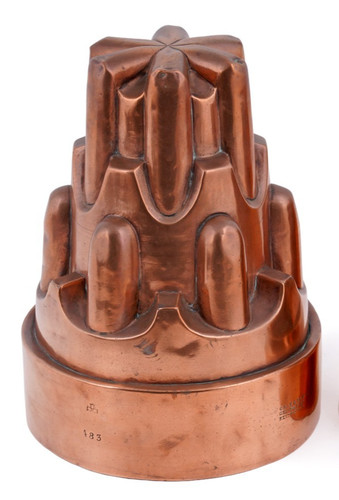 Antique copper jelly mould - copper,
