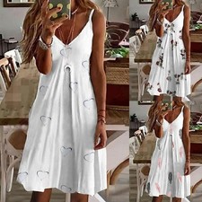 Women Boho Floral Mini Dress