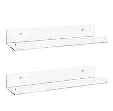 2x Acrylic Floating Shelves, 2