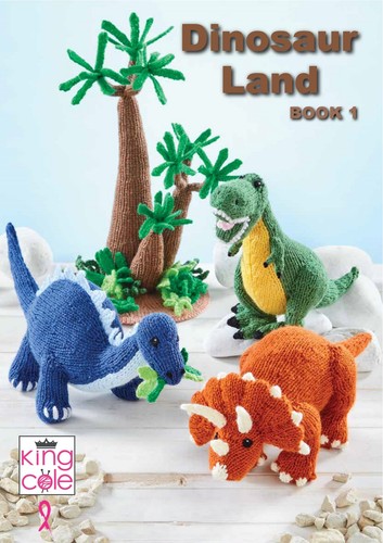 Dinosaur land knitting - land,
