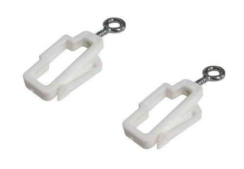 Curtain stop end hooks - 2x,