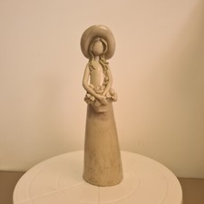 Juliana Collection Lady Figurine Ornament Handcrafted Clay Height 25cm VGC 