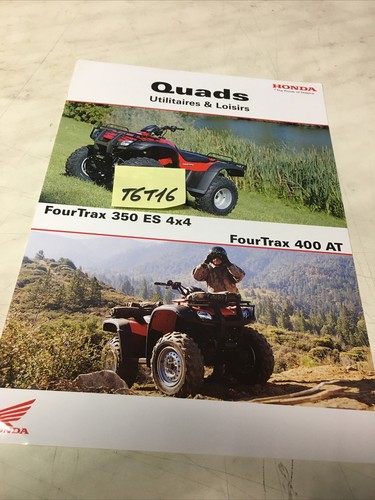 Honda quad fourtrax 350es - quad,